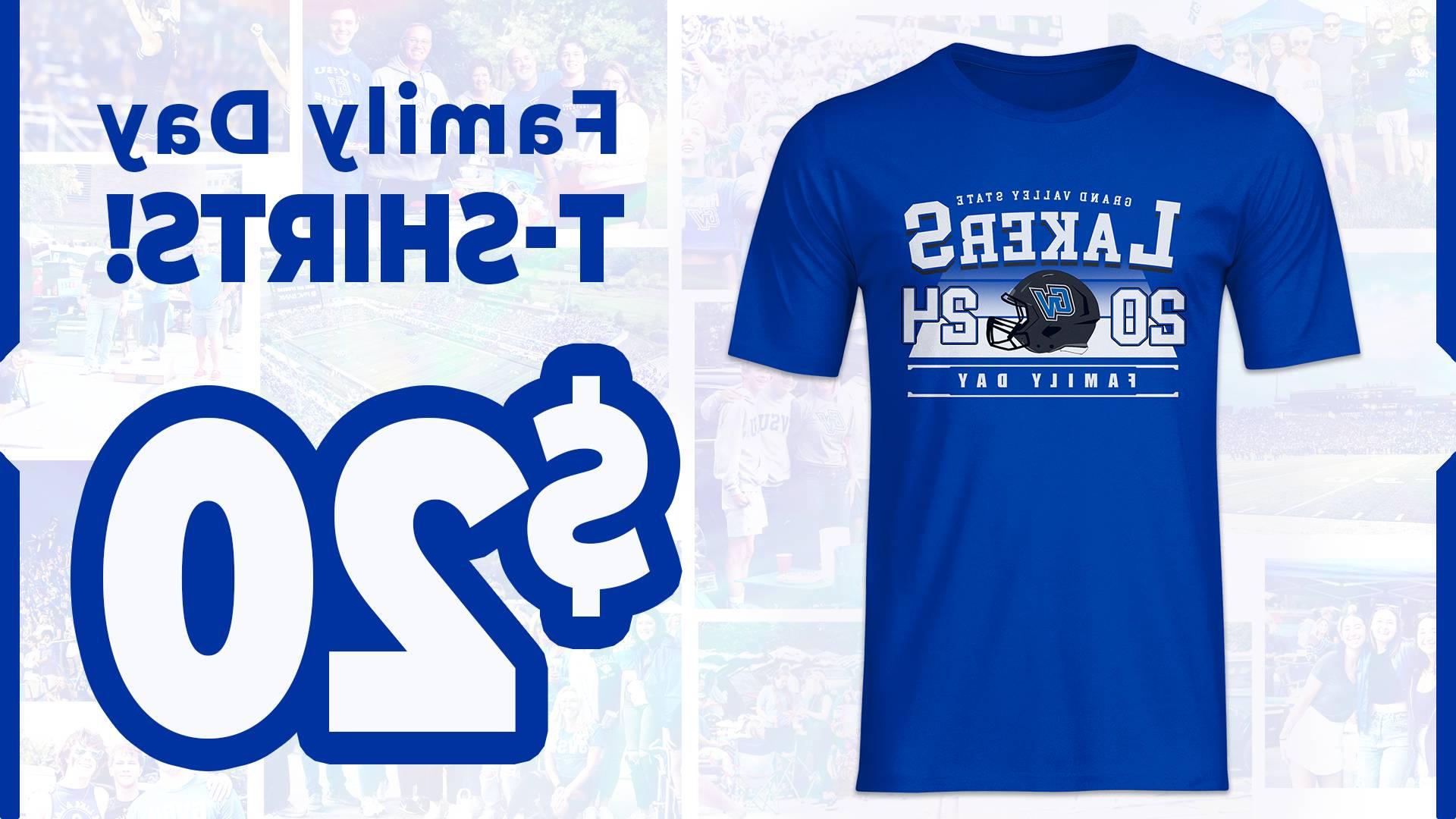 Family Day t-shirts! Blue Lakers 2024 family day shirt - $20